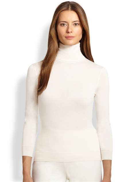 Turtleneck Sweater in Cashmere, Wool And Silk 